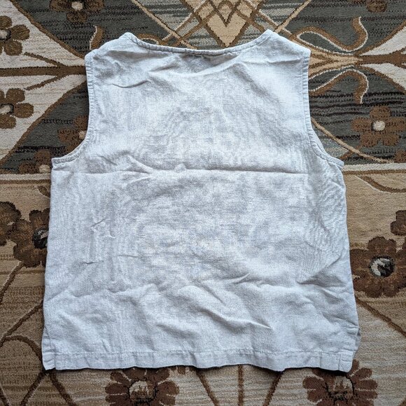 100% Linen Shell Tank - Picture 3 of 3